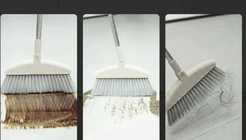 RodoMax - Rodo Mágico com Lâmina de Silicone Dupla Função - Roda e Varre