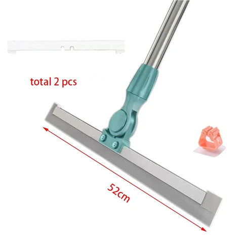 RodoMax - Rodo Mágico com Lâmina de Silicone Dupla Função - Roda e Varre