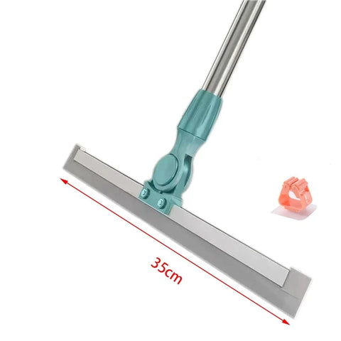 RodoMax - Rodo Mágico com Lâmina de Silicone Dupla Função - Roda e Varre