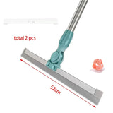 RodoMax - Rodo Mágico com Lâmina de Silicone Dupla Função - Roda e Varre